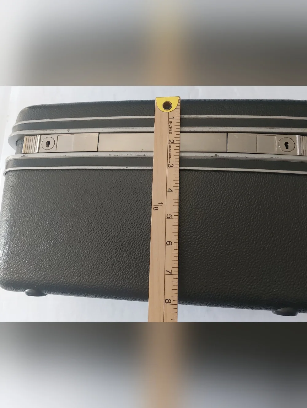 VTG 50s 60s Samsonite Silhouette Shwayder Bros Inc Denver Train Case Oxford Gray